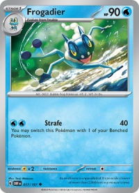 pokemon scarlet violet obsidian flames frogadier 057 197