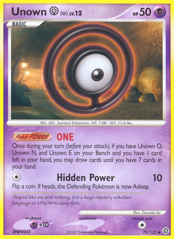 Unown O - 70/132 (RH)