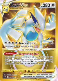 pokemon silver tempest lugia vstar 211 195 gold secret rare