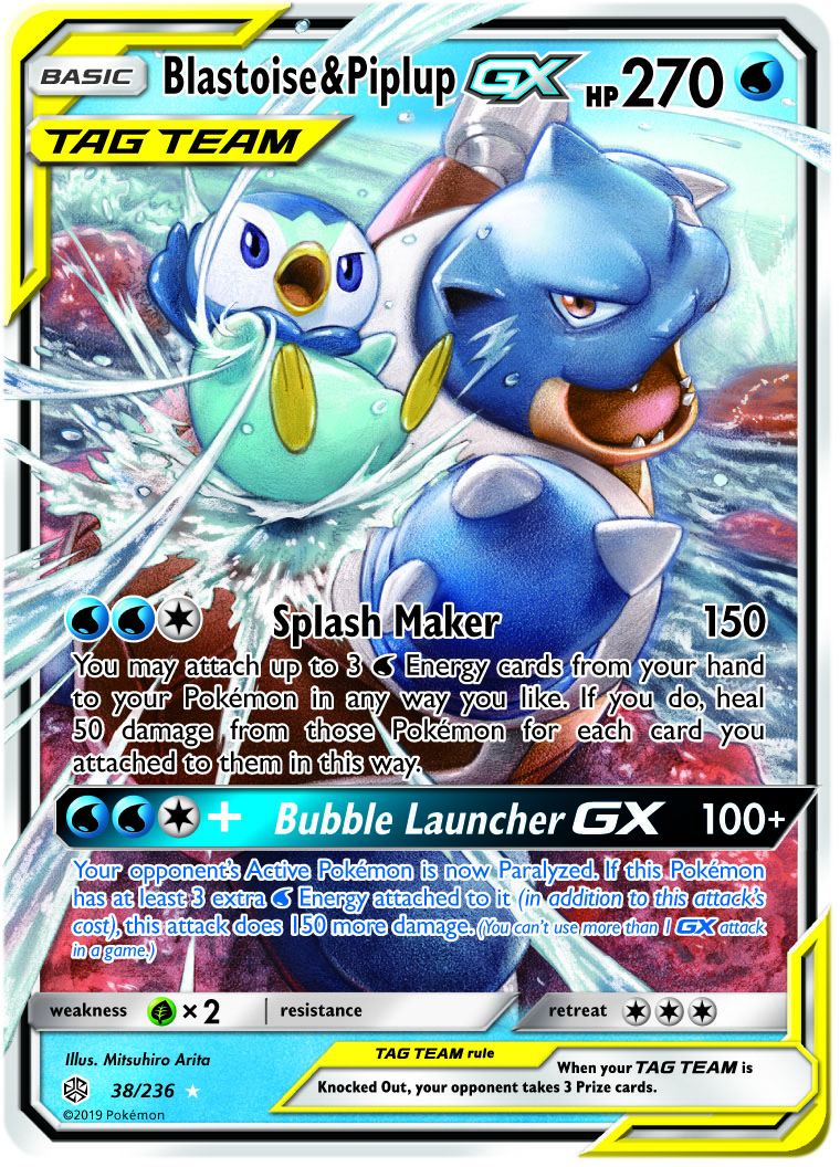 Blastoise & Piplup GX 38-236