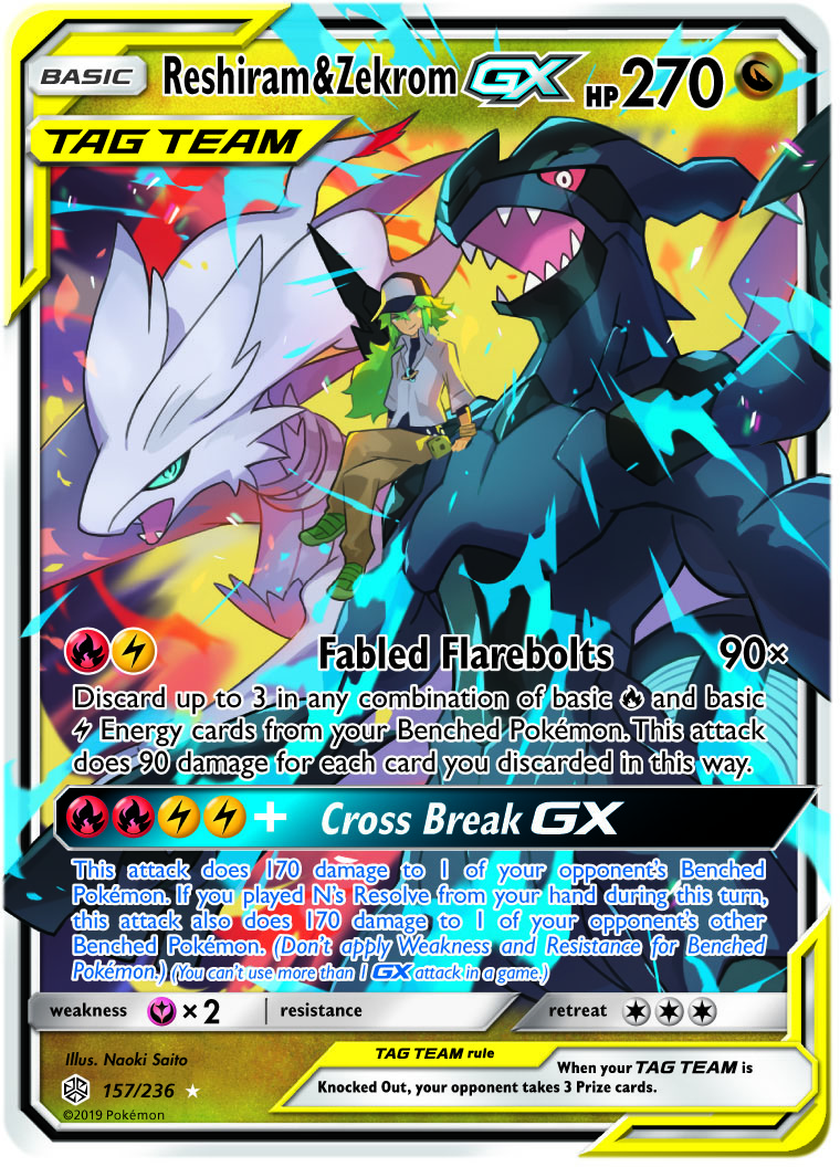 Reshiram & Zekrom GX 157-236