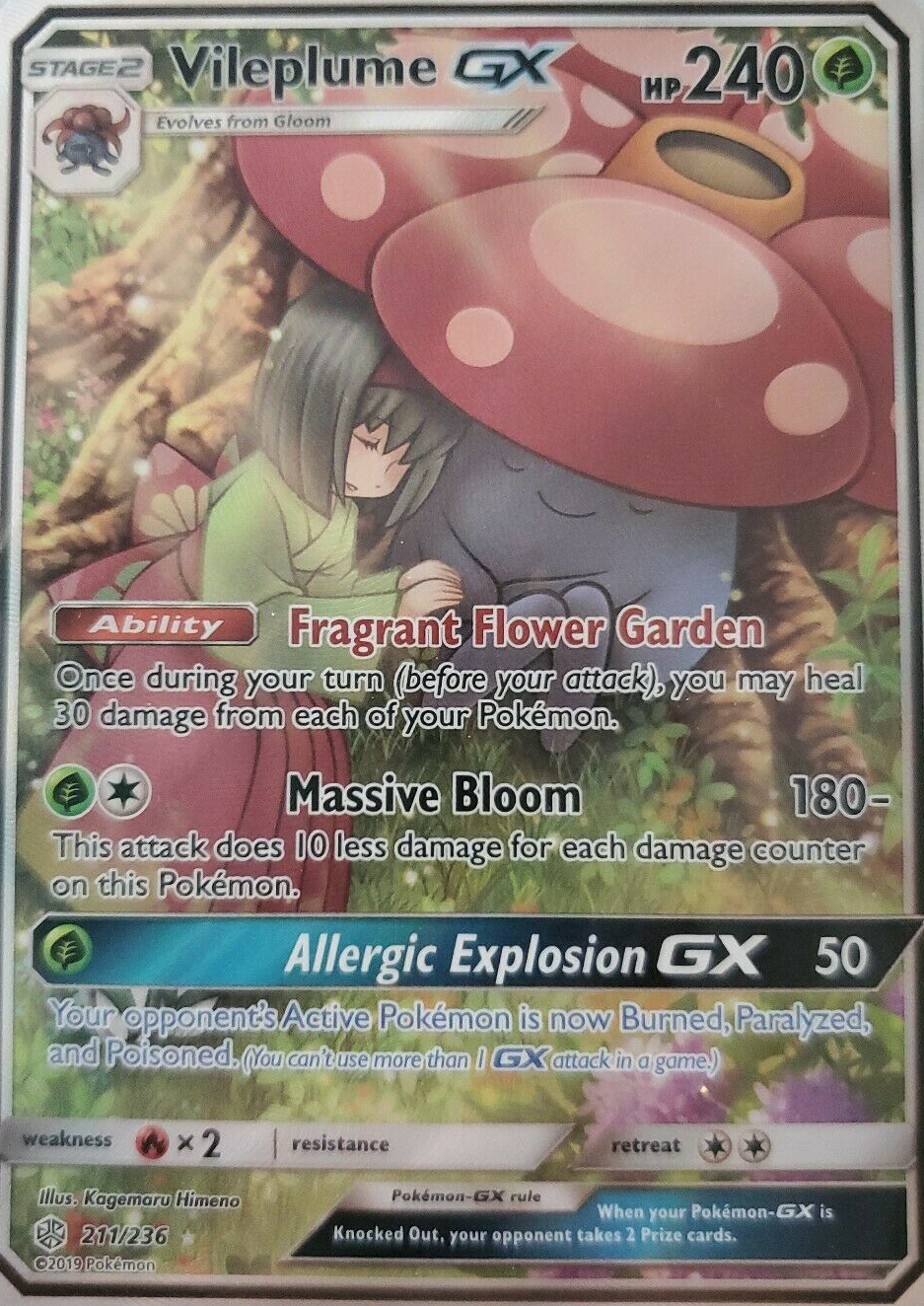 Vileplume GX 211-236 - FULL ART