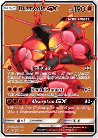 pokemon sm crimson invasion buzzwole gx full art 104 111