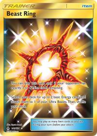 pokemon sm forbidden light beast ring 141 131 secret rare