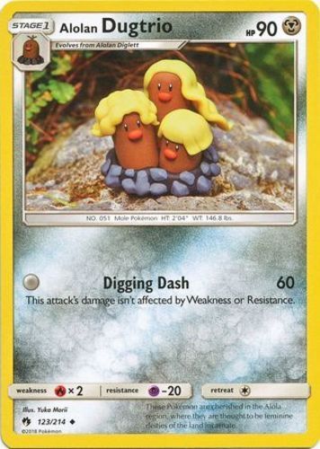 Alolan Dugtrio 123-214 (RH)