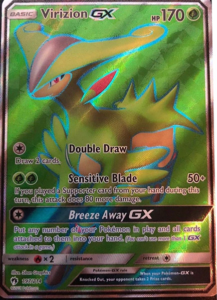 Virizion GX 197-214 - FULL ART