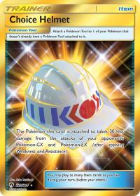 pokemon sm lost thunder choice helmet 229 214 secret rare
