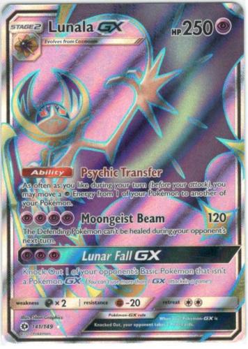 Image result for lunala full art gx sun and moon tcg