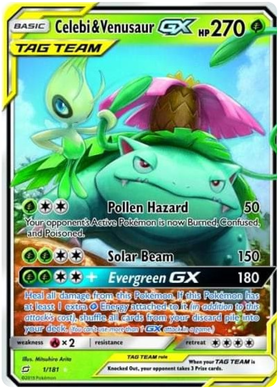 Celebi & Venusaur GX 1-181
