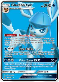 pokemon sm ultra prism glaceon gx 141 156 full art