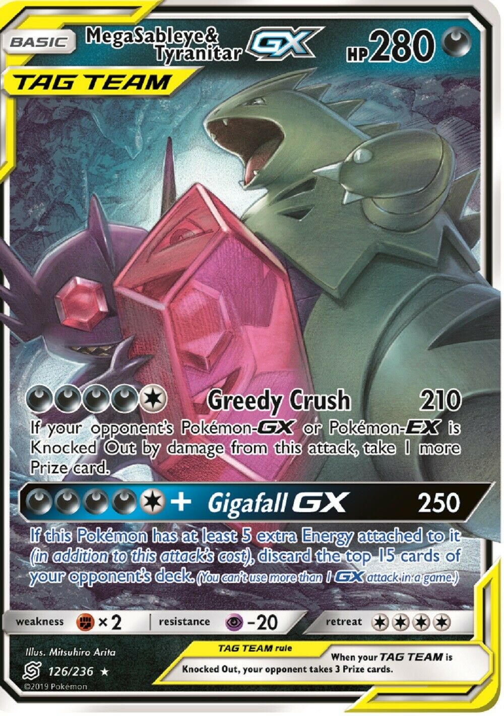 Mega Sableye & Tyranitar GX 126-236