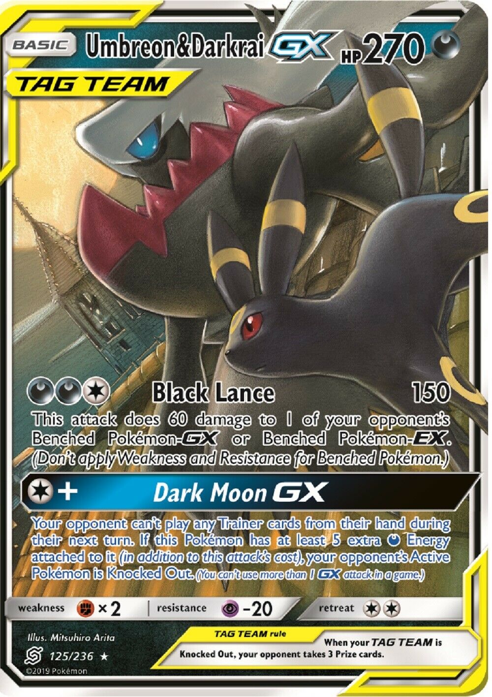 Umbreon & Darkrai GX 125-236