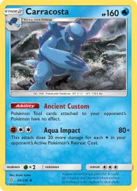pokemon sm unified minds carracosta 45 236