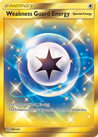pokemon sm unified minds weakness guard energy 258 236 secret rare