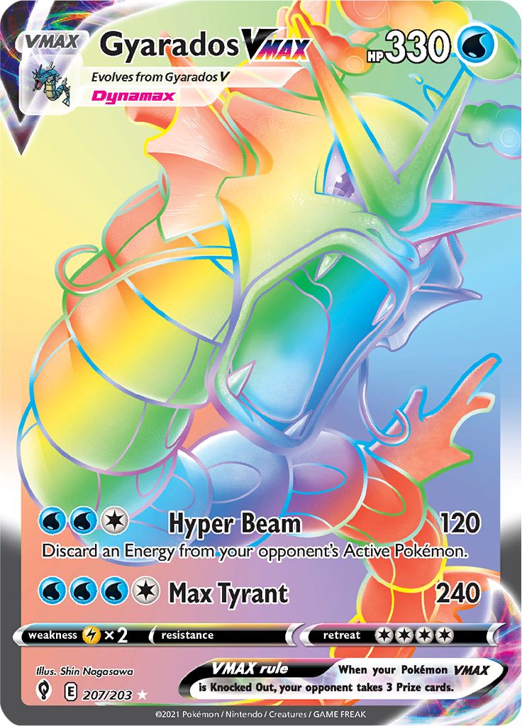 Gyarados VMAX - 207-203 RAINBOW RARE