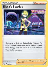 pokemon ss fusion strike elesa s sparkle 233 264