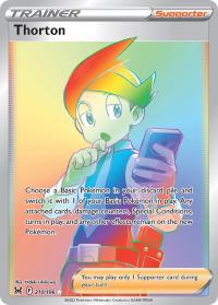 pokemon ss lost origin thorton 210 196 rainbow rare