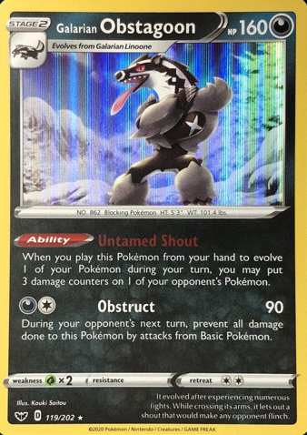Galarian Obstagoon 119-202