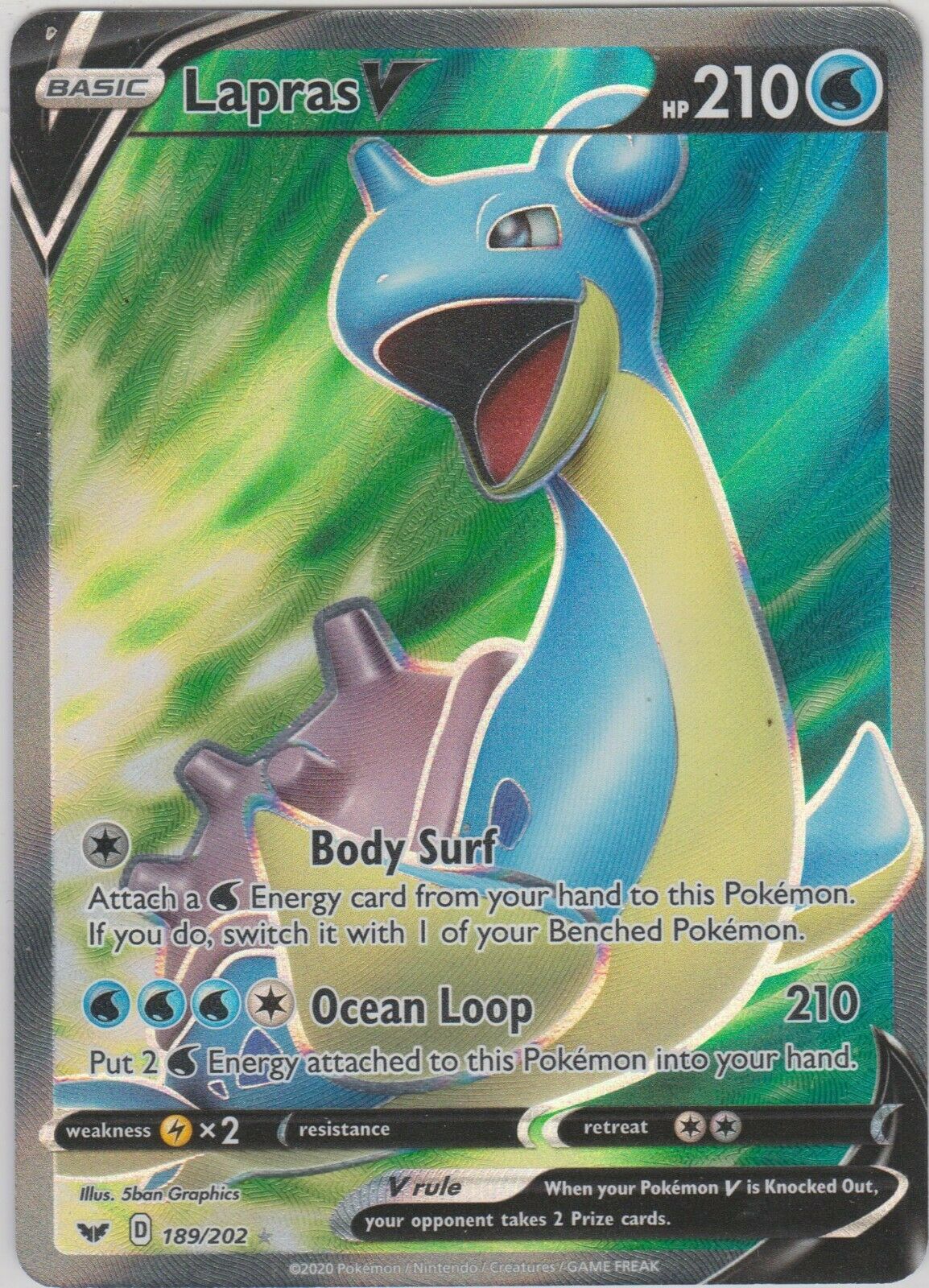 Lapras V 189-202 - FULL ART