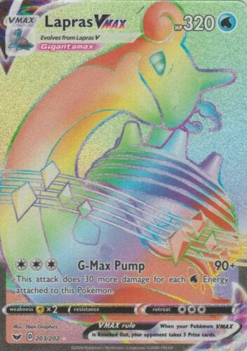 Lapras VMAX 203-202 - RAINBOW RARE