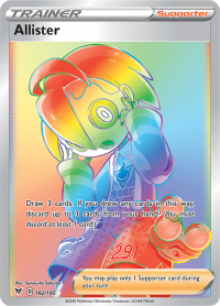 pokemon ss vivid voltage alister 192 185 rainbow rare