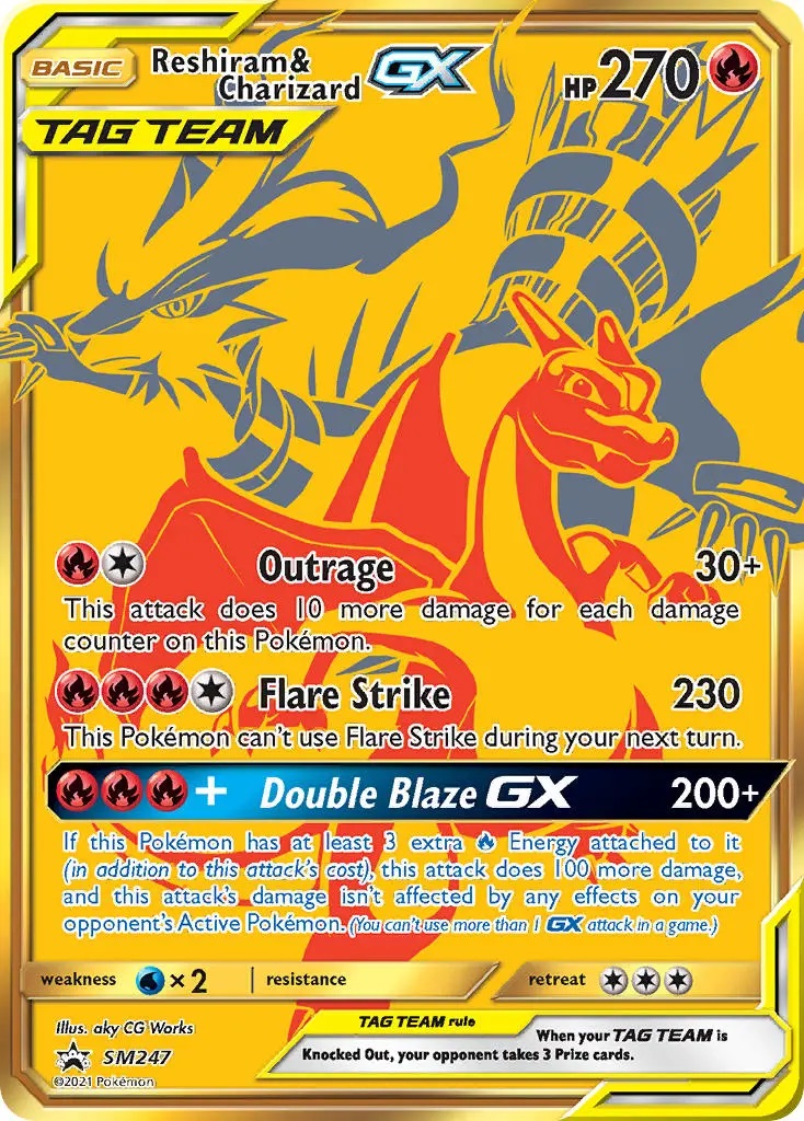 Reshiram & Charizard GX - SM247