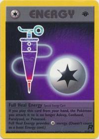 pokemon team rocket 1st edition full heal energy 81 82 1st edition