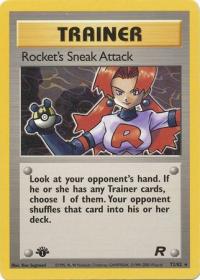 pokemon team rocket 1st edition rocket s sneak attack 72 82 1st edition