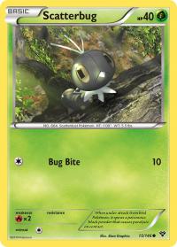 pokemon xy base set scatterbug 15 146