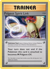 pokemon xy evolutions pidgeot spirit link 81 108