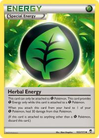 pokemon xy furious fists herbal energy 103 111