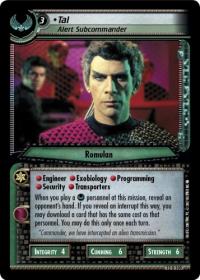 star trek 2e these are the voyages tal alert subcommander