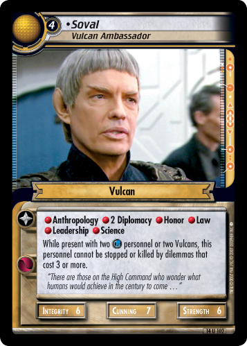 Soval, Vulcan Ambassador