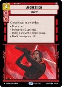 star wars unlimited spark of rebellion aggression foil