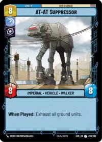 star wars unlimited spark of rebellion at at suppressor foil