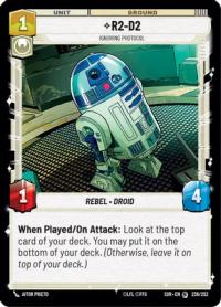 star wars unlimited spark of rebellion r2 d2 ignoring protocol