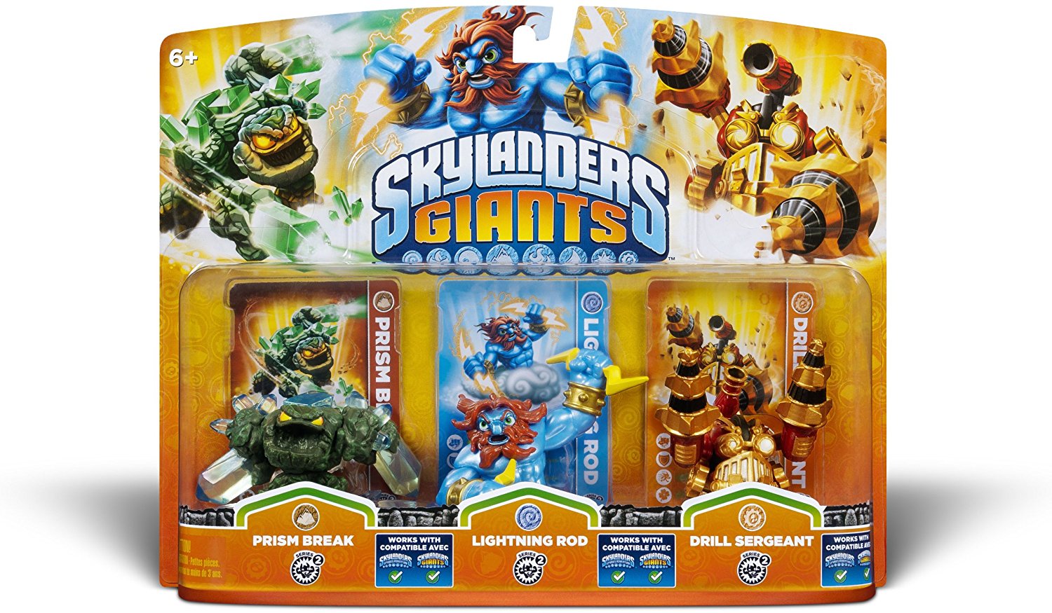 Skylanders Giants Triple Pack #5 (Prism Break, Lightning Rod & Drill Sergeant)
