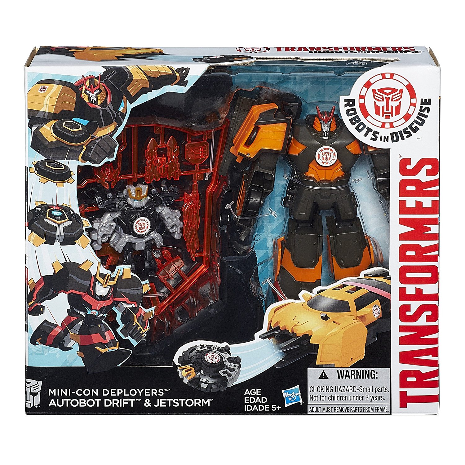 Transformers Robots in Disguise Mini-Con Deployers Autobot Drift and Jetstorm Figures