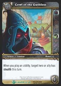 warcraft tcg blood of gladiators cowl of the guiltless