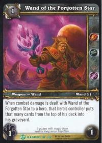warcraft tcg blood of gladiators wand of the forgotten star