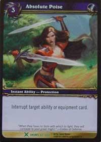 warcraft tcg drums of war absolute poise