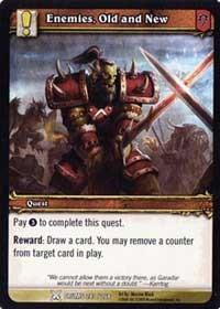 warcraft tcg drums of war enemies old and new