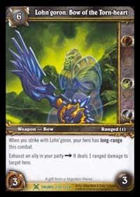 warcraft tcg drums of war lohn goron bow of the torn heart