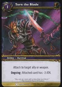 warcraft tcg drums of war turn the blade