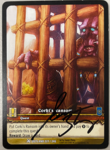 Corki's' Ransom (EA) Signed by Artist