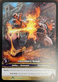 warcraft tcg extended art incendiary totem ea