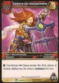 warcraft tcg fields of honor addisyn the untouchable
