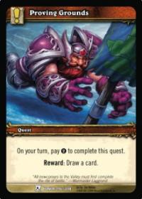 warcraft tcg fields of honor proving grounds