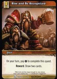 warcraft tcg fields of honor rise and be recognized