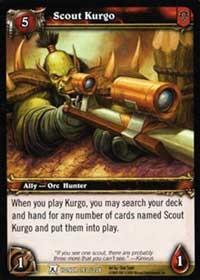 warcraft tcg fields of honor scout kurgo
